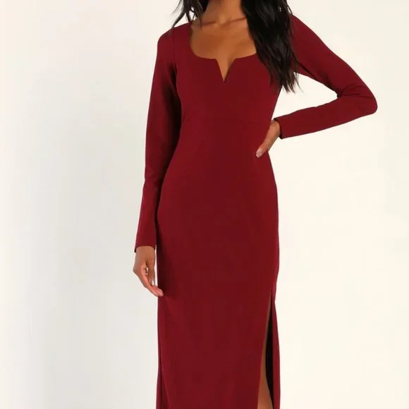 lace long sleeve maxi dress Womens Black Lace Long Sleeve Bell Cuff Maxi Dress